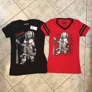 2 Harley Quinn Tee Shirts